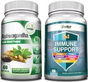 GreeNatr 7in-1 Immune Support Supplement with Vitamin C, Vitamin D3, çinko 50 mg, Quercetin, Organik Ashwagandha Capsules ile Kombine Edilmiş Absorps