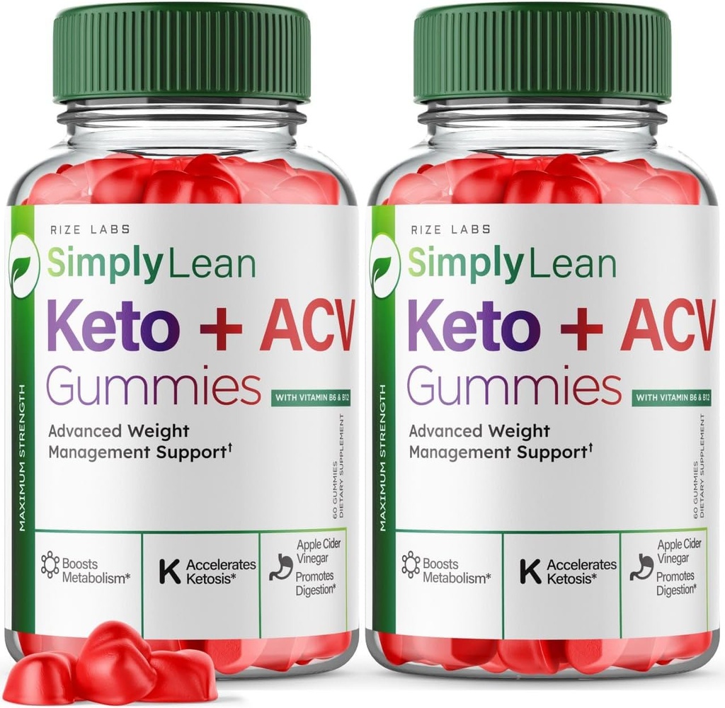 Laboratuarları (Pazar 2'nin Paketi JustLean Zhong + ACV Gummies for Advanced Kilo Kaybı, JustLean Supplement for Maximum Strength Gomitas, Advanced Formula Review (120 Gummies)