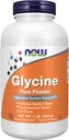 NOW Συμπληρώματα τροφίμων, Glycine Pure Powder, Προάγει τον Ξεκούραστο Ύπνο*, Νευροδιαβιβαστής Υποστήριξη*, 1-Pound