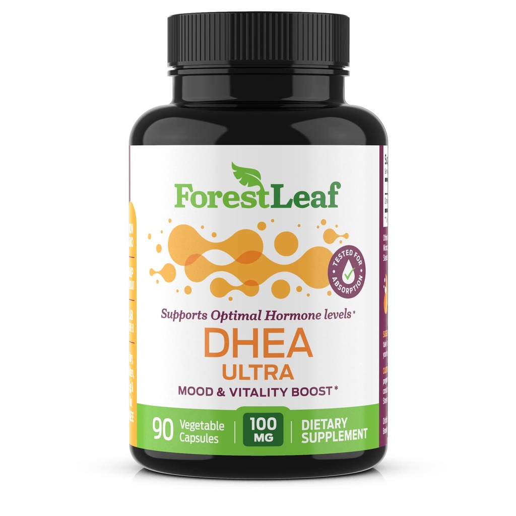 DHEA 100 mg | DHEA Supplement for Women | DHEA Supplement for Men | Pure High Strength Micronized Dehidrepiandrosterone | Supports Energy, Hormon Balance, Anti-Aging, Mood | 90 Caps (3-Month Supply)