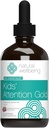 Doğal Wellness Kids' Dikkat Altın - Rhodiola ile Focus ve Concentration için Doğal Destek - Karma Berry & Raspberry Flavor - 4 oz (118 ml)