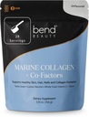Bend Beauty Marine Collagen + Co-Factors | Unflavored Collagen Toz | Hydrolyzed Collagen Supplement | Fish Collagen, + Silikon + Vitamin C | Sağlıklı Cilt, Saç ve Nails