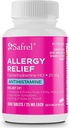 Safrel Alerji Yardım İlaçları Diphenhydramine HCl Caplets 25 mg (1000 Kont), Antihistamin Relieves Sneezing, Runny Nose, Hay Ateş, Itchy Gözler ve Throat, Mevsimlik Kapalı & Açık Alerji Pills