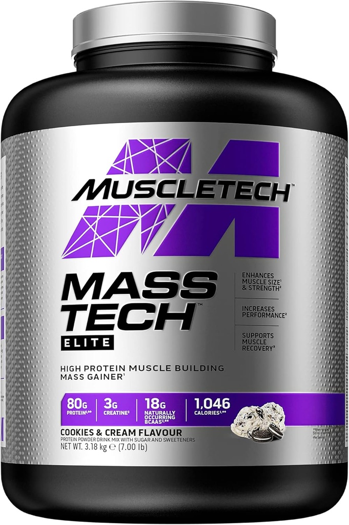Mass Winer protein Toz KasTech Mass-Tech Mass Winer Whey Protein Toz + Kas Builder Protein Toz Krepine Supplements Cookies and Cream, 7 lbs (Package May Vary)