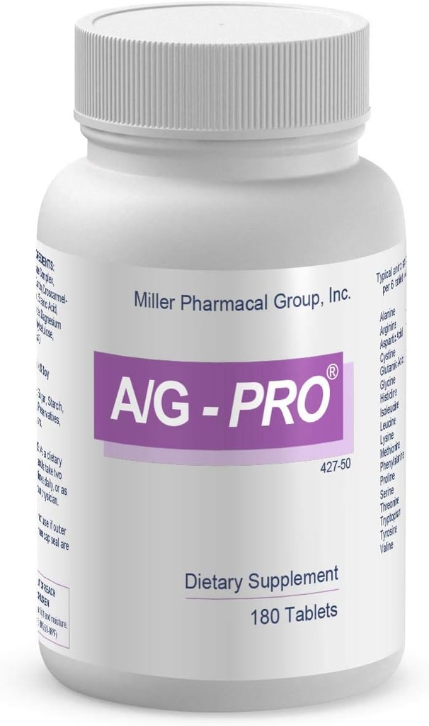 Miller Pharmacal A/G Pro Tablets, 180 Count