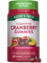 Nature's Truth Cranberry Gummies | 60 Count | Vegan, Non-GMO & Gluten Free Supplement | Cranberry Mango Flavor
