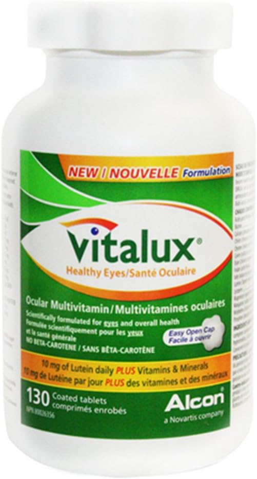 Vitalux Healthy Eyes Οφθαλμική Πολυβιταμίνη με 5mg λουτεΐνη, 130 δισκία