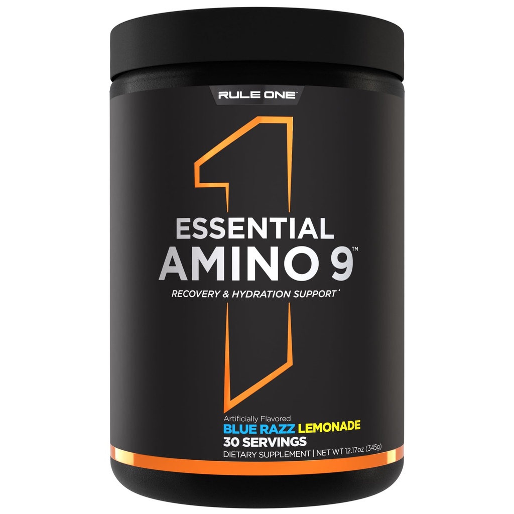 Kural 1 EssentialEnergy 9 – Recovery & Hydration Support with 7.5g of Essential replicas + Electrolytes (30 hizmet, Blue Razz Lemonade)