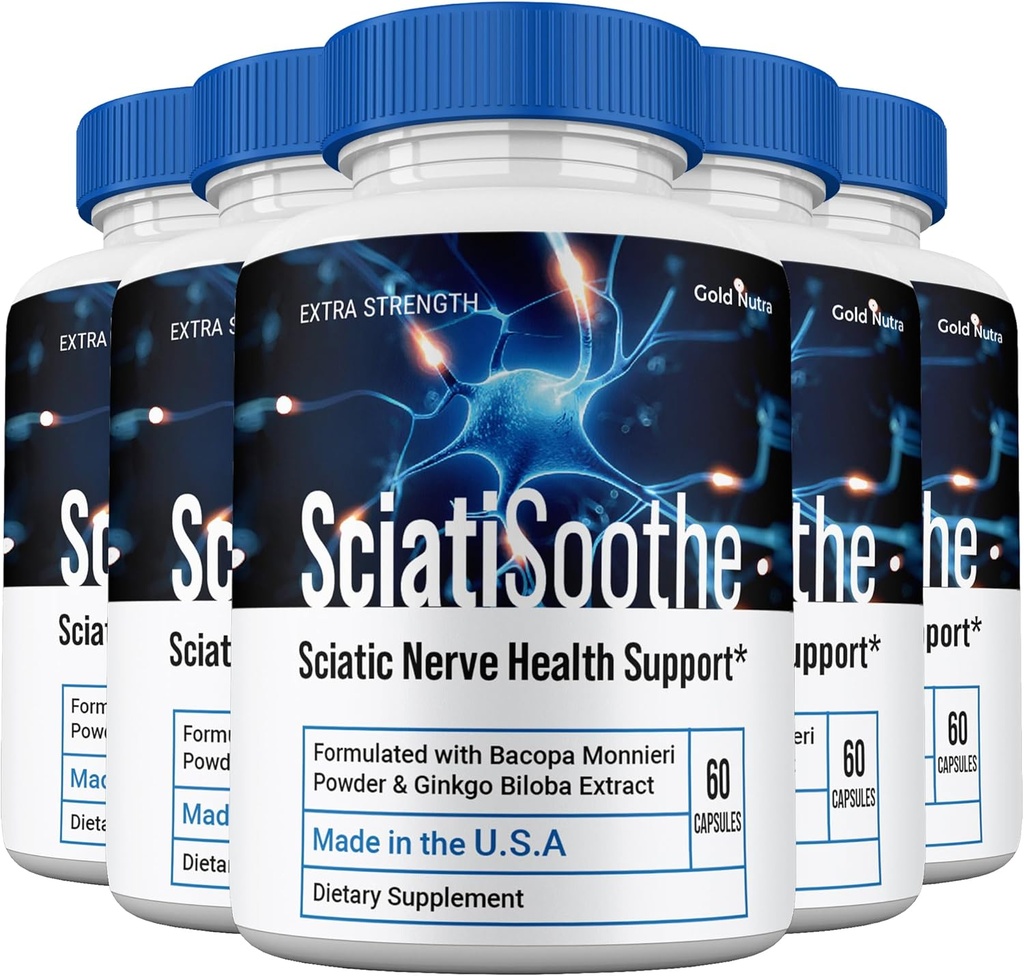 (5 Πακέτο) SciatiSoothe χάπια συμπλήρωμα, Sciati Soothe Όλα φυσικό εγκέφαλο και γνωστικά χάπια συμπλήρωμα