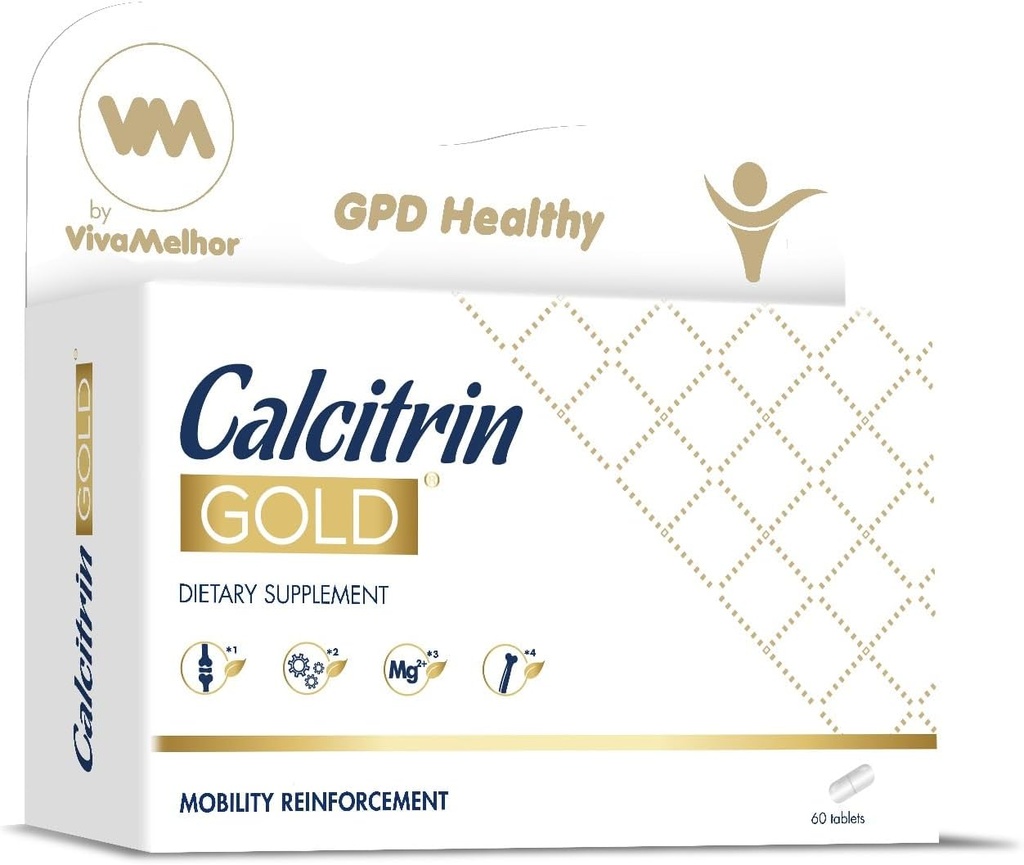 Calcitrin Gold Diyetary Supplement, Hareketli Beton, 60 Tablet