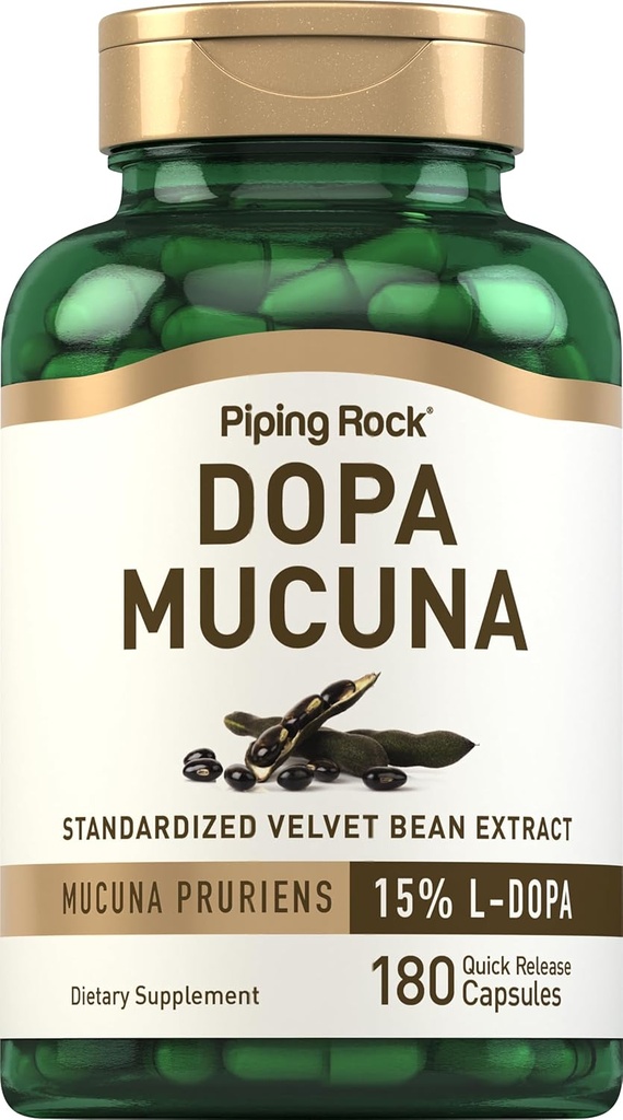 Κάψουλες Mucuna Piping Rock DOPA 