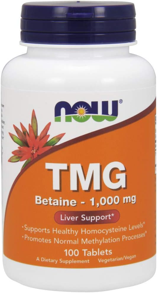 NOW Foods Extra Strength TMG 1,000 mg Tabs, 100 ct