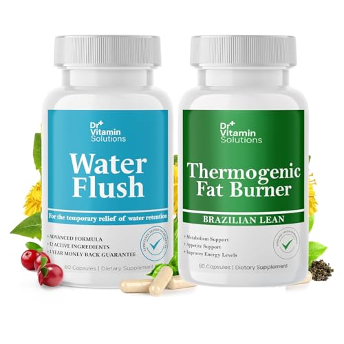 DR VITAMIN ΛΥΣΕΙΣ Διουρητικά Χάπια νερού & Θερμογόνος Fat Burner Bundle - 120 Caps