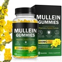 Mullein Gummies για το Lung Detox, 2000mg Mullein Leaf Extract για το αναπνευστικό & digestive & ανοσοποιητική υποστήριξη w/Quercetin, Bromelain, Elderberry & Marshmallow, Vegan 120 Gummies (1 μπουκάλι 60 gummies) (1)