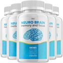 (5 Pack) Neuro Brain ve Focus Supplement, Neuro Brain Memory Focus ve Bilişsel Destek, Neuro Brain Pills Nootropic NeuroBrain'i Memory Neuro Brain Vitamini (300 Capsules) artırmak için