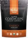 Super Greens Daily Greens Superfood Toz - Sertifikalı USDA Organik Yeşil Toz w/20+ Tüm Gıdalar, Spirulina Toz, Buğday & Barley Grass - Probiyotikler, Fiber & Enzymes - Cordyceps, 30 Hizmetler