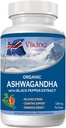 Viking Organik Ashwagandha ile Black Pepper Extract İzlandaic. 60 Vegan Capsules - Stres, Mood & Energy Support