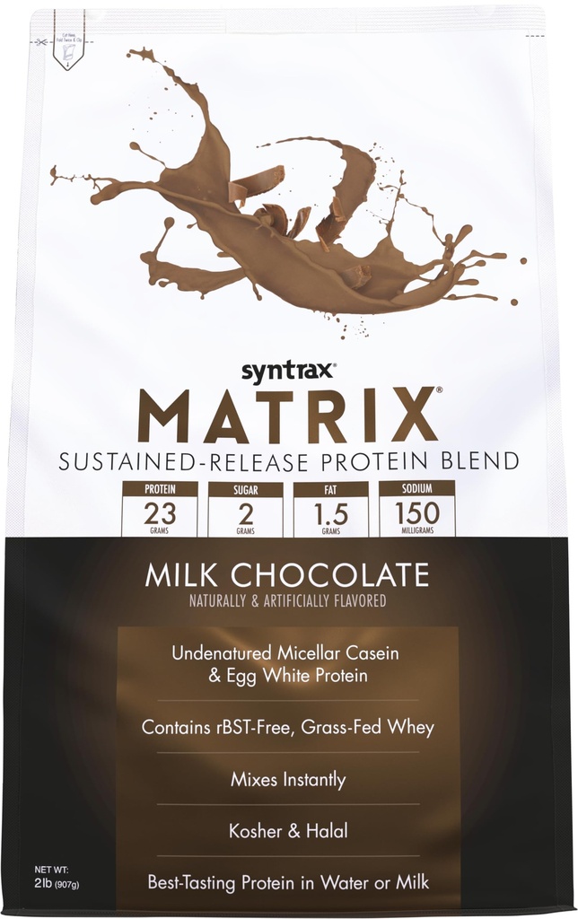 Syntrax Beslenme Matrix - Sustained-Release proteini, Milk Chocolate 5 lbs.