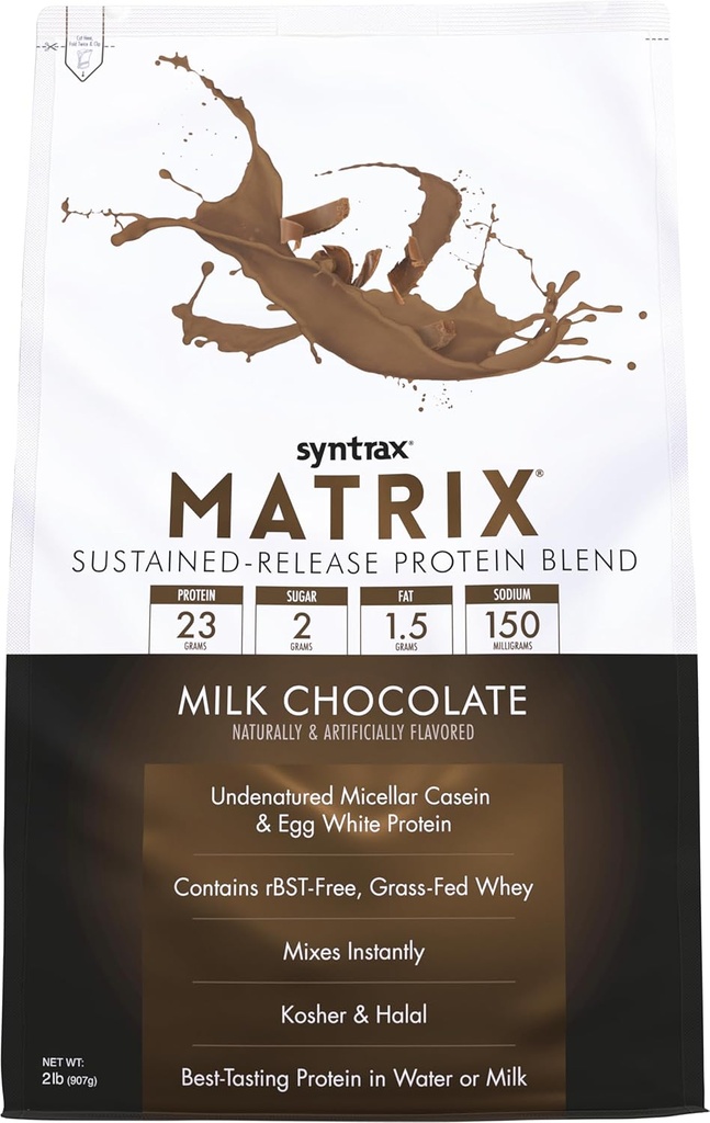 Syntrax Beslenme Matrix - Sustained-Release proteini, Milk Chocolate 5 lbs.