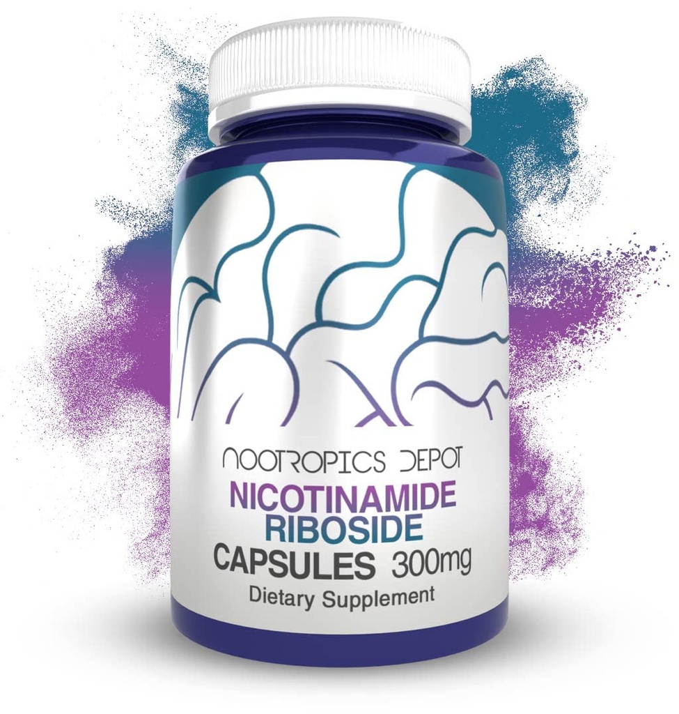Nootropics Depot Nicotinamid Riboside Capsules | 300 mg | NAD+ Precursor | 30 Kont | Promosyonlar NAD+ Seviyeler | Hücre Enerji