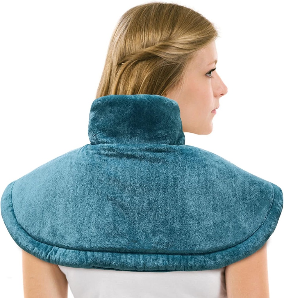 Auto Shut Off ile Grafik ve Omuzlar Ağrısı Yardımı için Elektrikli HeatedBoy, Cramps- Stay On, Three Sıcaklık Ayarları, Machine Washable 20 x 25 Perfect