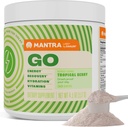 Zahler Mantra Go, Pre-Workout Enerji ATM Supplement, Tropikal Berry Flavored, 30 Hizmet.