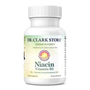 Dr. Clark Niacin (Vitamin B3) Tamam - 25 mg, 100 Gelatin Capsules, Supports Circulation & Health Cholesterol Levels