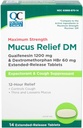 Kalite Seçimleri En Güçlü Mucus Relief DM, Cough Suppressant ve Bekleyici, 12 Saat Yardımı, Guaifenesin 1200 mg ve Dextromethorphan HBr 60 mg Genişletilmiş Bilet Tabletleri, 14 Kont