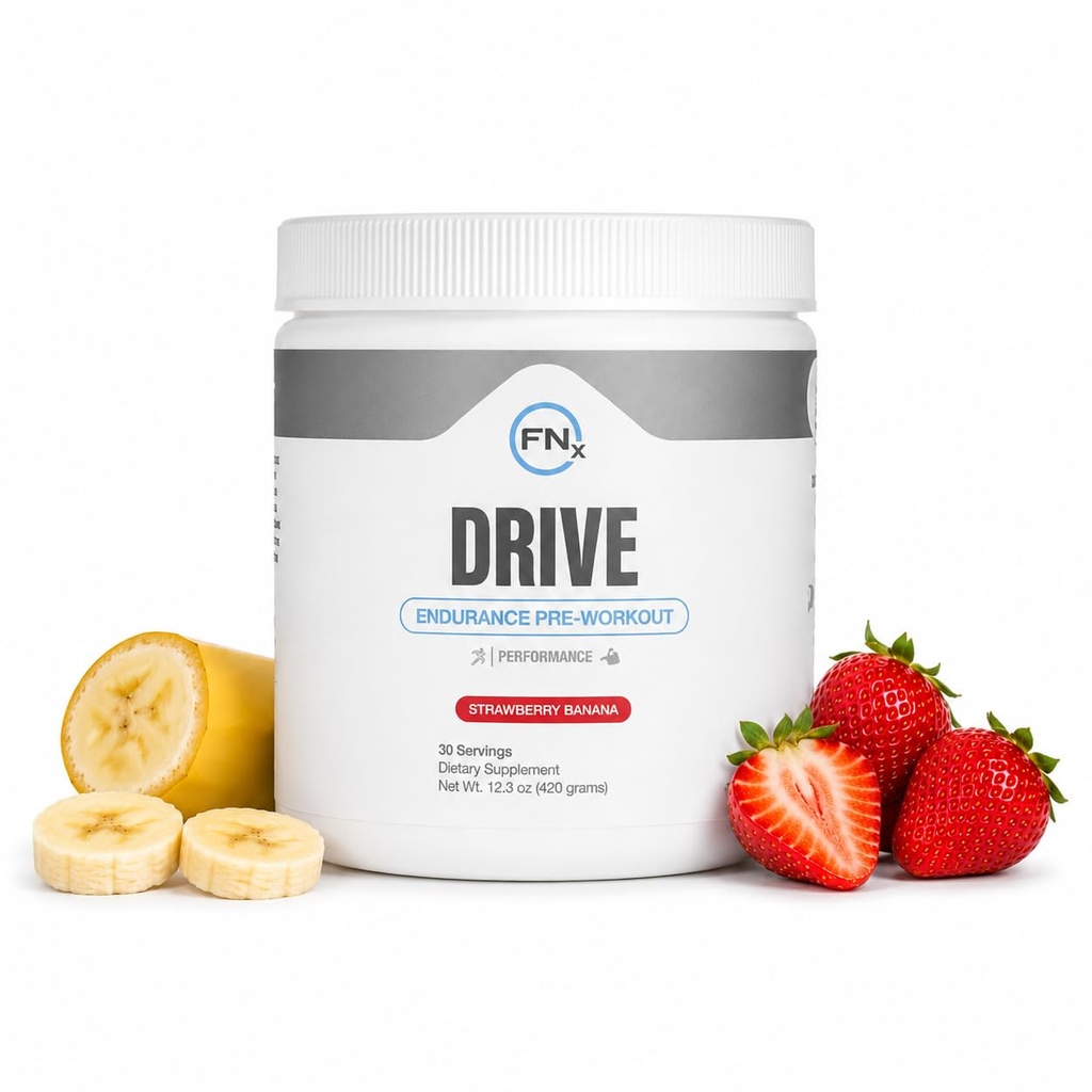 | Drive Endurance Pre-Workout: Energy, Strength & Endurance Support with Tinatine, Nitrik Oksit Boost, Beta Alanine, L-Citrulline & More | No Crash, Quick Recovery | Strawberry Bananana