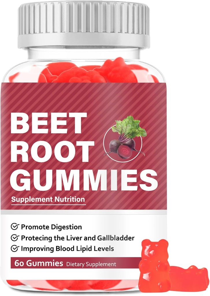 Arıt Kök Gummies Supplements, Beet Root Chewables, Beet Root Gummy Supplement for Yetişkinler, Energy Provideing, Beslenme Desteği, Multivitamin