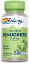 SOLARAY Fenugreek Tohum 1240 mg, Sağlıklı Digestion Desteği ve Daha Fazlası, Vegan ve Lab Kalite, 50 Hizmet, 100 VegCaps