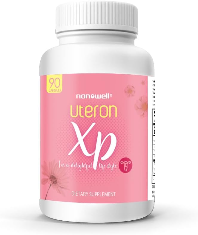 NANOWELL Uteron XP 90 Capsules x 1 Şişe - Kadın Sağlığı için Herbal Uterus Supplement (90)