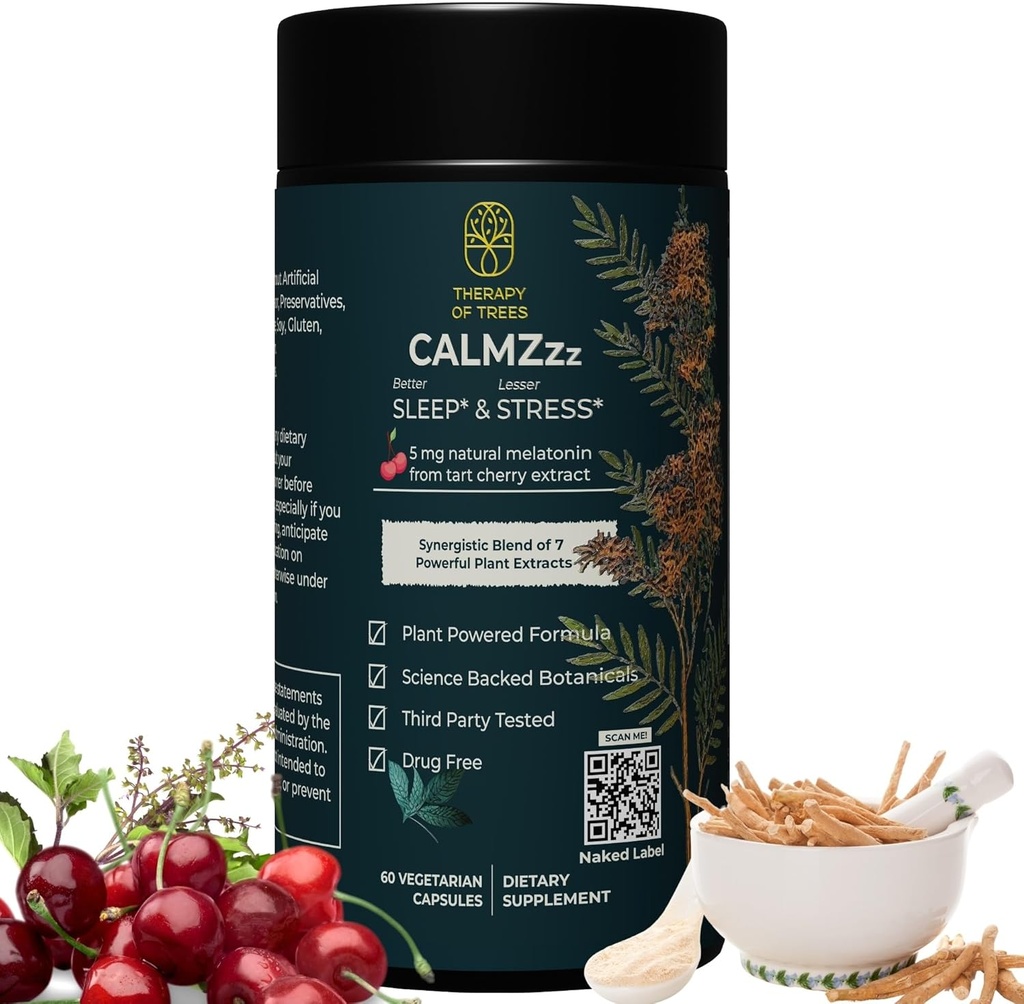 Melatonin ve 7 Super Bitkiler ile Gelişmiş Uyku Yardımı | Doğru Olmayan,% 100 Doğal Uyku Tamamı | Sadece Bitkiler Else, Doğal Uyku Yardımları Yetişkinler için | Melatonin 5 mg