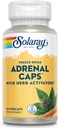 SOLARAY Adrenal Caps, Freeze-Dried - Wellness Support Adrenal Cocktail with Herb Activators Eleuthero, Gotu Kola, Licorice ve Clove - Lab Onaylandı, 60 Günlük Garanti - 30 Hizmet, 60 VegCaps