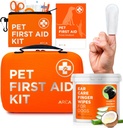 Care Sche - İlk Yardım Kit ve Ear temizleyici Wipes for Dogs, Essential Health and Machinery Set