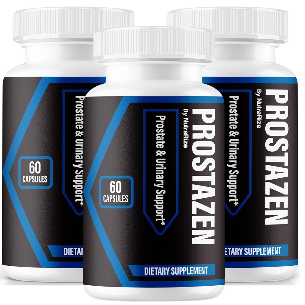 NutraRize (3 Pack) Prostazen Capsules, Resmi Prostazen Pills Prostate Health, Prostazen Plus Premium Formula, Prostazen for Health Prostate, Prosta Zen Pastillas Review (180 Capsules)