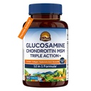 Vitalitown Glucosamine Chondroitin MSM | Collagen, Boswellia, Turmeric, Hyaluronic Acid, Bromelain | Triple Action+ Formula | 12 Malzemeler | 90 Tablet, No Shellfish