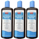 3 Pack Treatment Coal Tar Gel Shampoo Anti Dandruff - Psoriasis, Seborrheic Dermatitis, 16 oz her Şişe - Büyük Boyut - T Gel