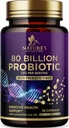 Probiyotik Supplement 80 Milyar CFU + Prebiyotiks, asitofili Probiyotik Destekler Immune System & Digestive Health, Supports Occasional Constipation, Supplement for Women Feminine Health - 30 Capsules