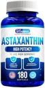 Vitaminler Astaxanthin 10 mg Softgel - Haematococcus Pluvialis'den Yüksek Potent Astaxanthin Supplements - Finds Eye, Joint, Skin Health & Energy Levels - 180 Servisler, 6 Ay Supply