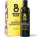 The Beard Club Mens 2 in 1 Σαμπουάν και Conditioner Set - Sulfate Free, Moisturizing, Citrus Scented for Curly Hair Care and Dry Scalp Care