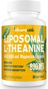 L-Theanine 800 mg Supplement with GABA and Magnezyum Glycinate - Doğal bileşikler, Uyku ve Rahatlama (60 Softgels)