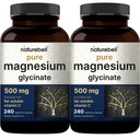 Pure Glycinate 500 mg with Fat 00000 Vitamin C, 480 Veggie Capsules (2 Pack) | Saç için Tamam, Enzyme, & Heart Support* – 100% Chelated & Purified – Non-GMO, Filler Free