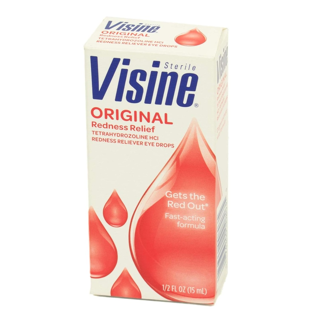 J & J Visine Eye Drops, Visine Original Eye Drops.5 oz. Şişe (Pazar Mayıs Vary)
