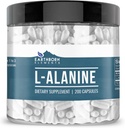 Earthborn Elements L-Alanine 200 Κάψουλες, Αγνά & Αδιάλυτα, Χωρίς Πρόσθετα