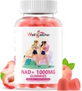 NAD+ Gummies Supplement for Women 1000MG - NAD Plus Men Sugar Free Vitamin B3 Niacinamid Pure Organic Boosts NAD Level Anti-Aging Hücre Rejenerasyon Enerji Beyin Peach Flavor 60C