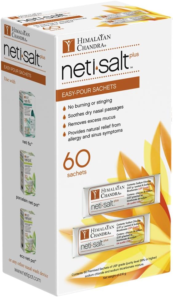 Himalaya Chandra Neti Salt Plus Yeniden Kazan Sachet 60ct