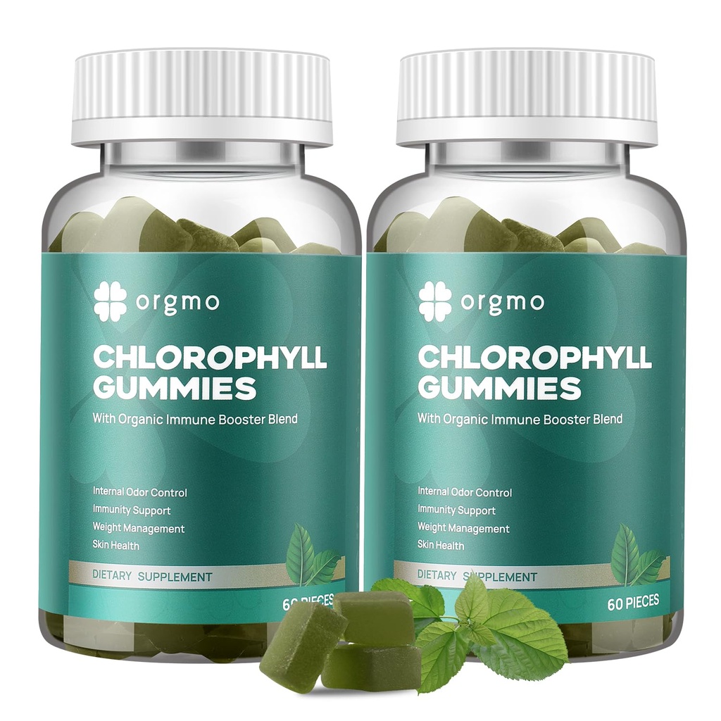 Tru Odor Deodorant 2 Pack, Sugar Free Vitamins D Gummy 1000IU, ACV Spirulina Chlorella Herbal Supplement for Women Immune Support Vegan Non-GMOMO