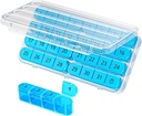 Daviky Monthly Pill Organizer 1 Gün Bir Gün Ay Pill Box Organizer 30 Gün, 31 Günlük Pill Vaka Bir Gün Bir Gün Bir Gün Bir Gün Seyahat Pill Organizer Aylık Vitaminler, Tamamlar ve İlaç İlaçları Tutmak için Hazırlanacak