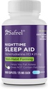 Safrel Nighttime Sleep Aid, Diphenhydramine HCl 25mg | Habit-Forming Restful Sleep Support for Men & Women | Fall Asleep Faster & Wake up (1000 Kont)